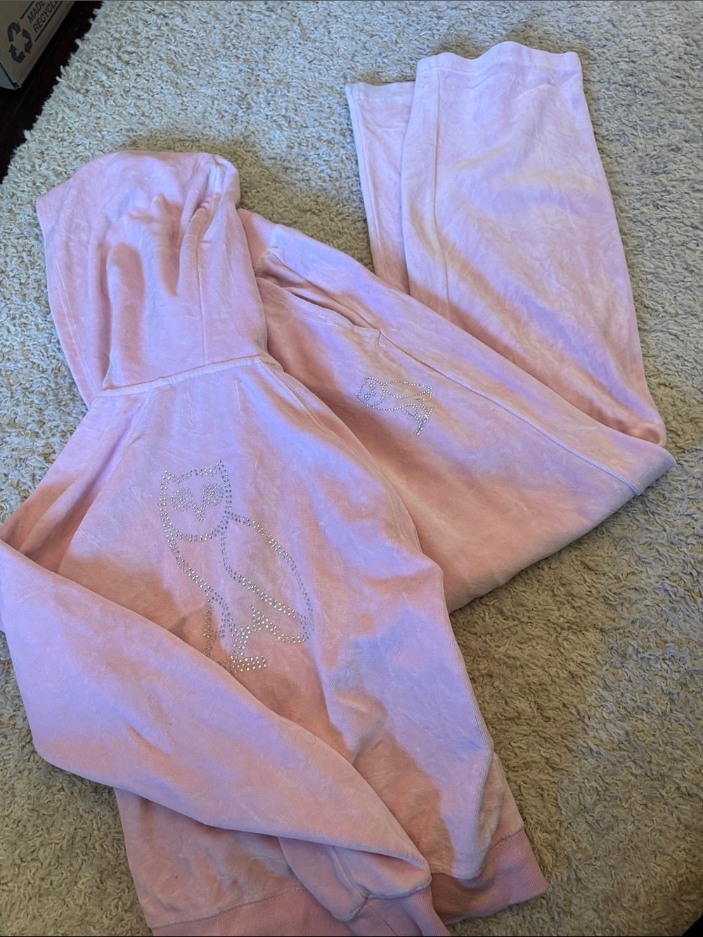 OVO pink velour set